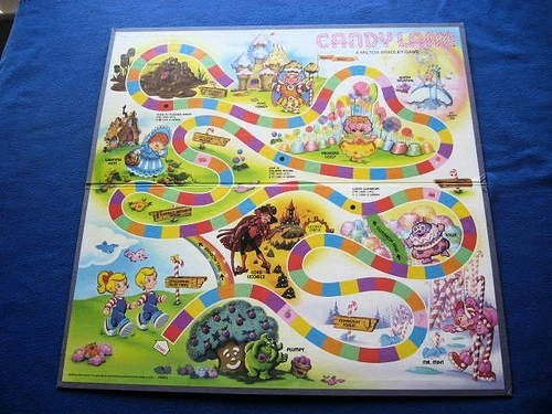 Vintage Milton Bradley Candy Land Board Game 1984 BOARD ONLY 4700E-X