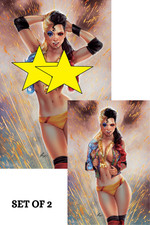 HARDLEE THINN -- THE BAD GIRL BY ELIAS CHATZOUDIS - SR COMICS EXCLUSIVE SET OF 2 comic cover