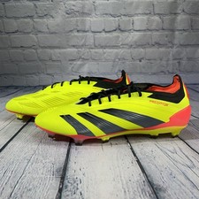 Adidas Predator Elite FG Soccer Cleats Solar Yellow Orange IF5441 Mens Size 10