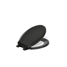 Cachet Round Nightlight Quiet Close Toilet Seat in Black Black