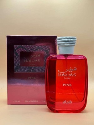 Rasasi Hawas Pink For Her EDP 100ml 3.38oz Eau de Parfum New Sealed