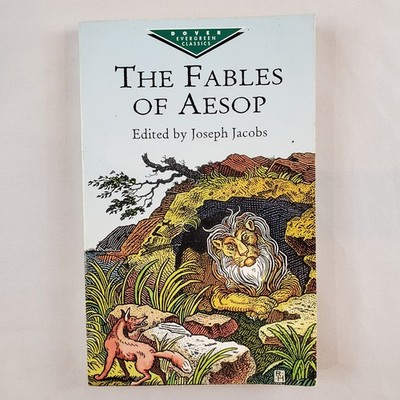 The Fables of Aesop Joseph Jacobs (Ed) PB Book 2002 Dover Evergreen Classics VTG