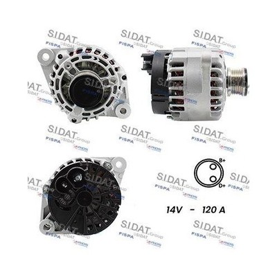 Generator Sidat A12DE0016A2 für Alfa Romeo Fiat Lancia