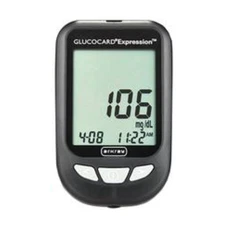Arkray Glucocard® Expression™ Blood Glucose Meter Kit, 93mm x 58mm x 20.5mm