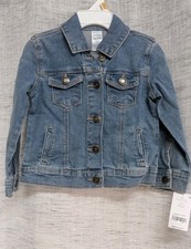 Carter's Size 3t/3A Denim Blue Button Up Jacket NWT