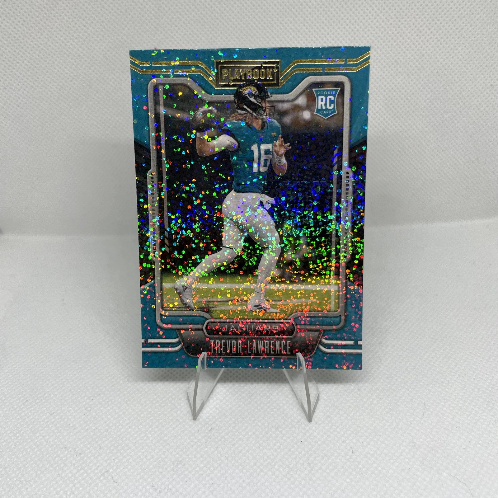 2021 Panini Playbook - Rookie Trevor Lawrence #101 Sparkle (RC) EX