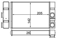 Mahle WäRmetauscher, Innenraumheizung U.A. FüR Chevrolet, Opel, Saab, Vauxhall