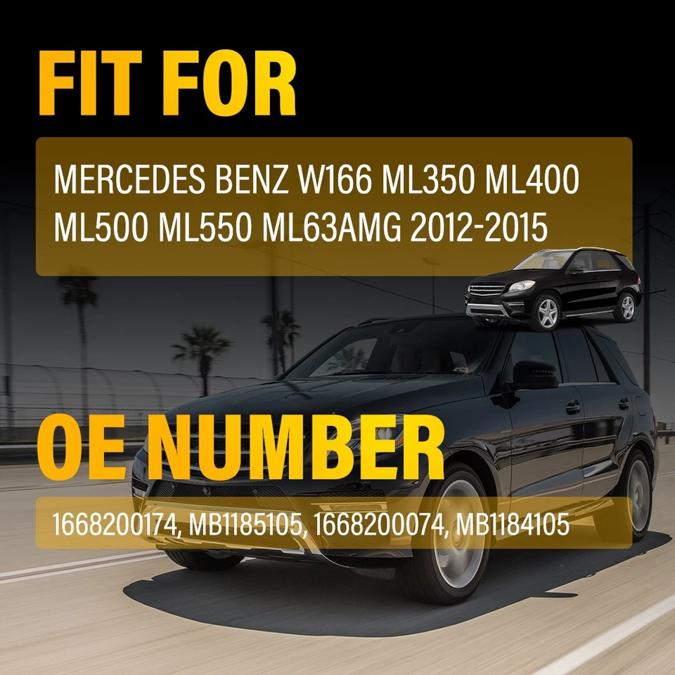 Reflector de parachoques trasero lente roja apto para Benz ML350 ML400 ML500 2012-2015 W166 2-20X Foto 2 de 4