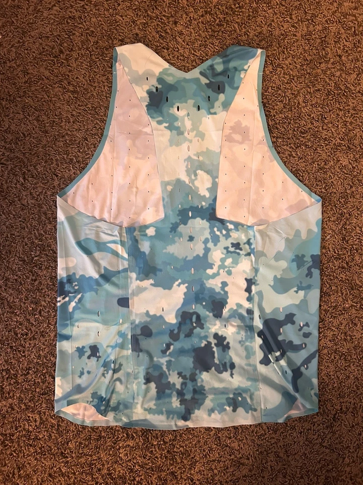 Camiseta deportiva Nike Pro Elite 2024 Team Distance Racing | Azul | Grande para hombre Foto 2 de 4