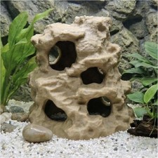 Tall Rock Cave With Stairs Aquarium Decor