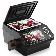 Photo,NameCard,Slide & Negative Scanner with Large 5" LCD Screen,Film and Sli...