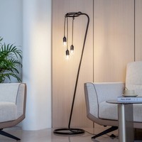 Lindby Stehlampe, Stehleuchte Schwarz Metall, Leselampe Stehlampe Wohnzimmer, Wo