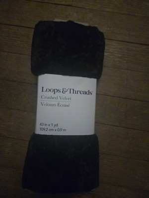 loops and threads crushed velvet fabric