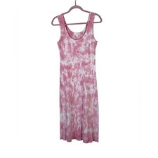 Love Shack Fancy Pink Tie Dye Midi Dress Womens S Boho Coastal Beachy Summer