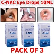 C-NAC Eye Drops, N-Acetyl-Carnosine Eye Drops - 10 ml Pack of 3 FREE SHIPPING