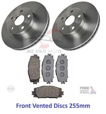 FRONT 2 BRAKE DISCS & PADS FOR TOYOTA PRIUS 1.8 HYBRID 2009-2015 NEW
