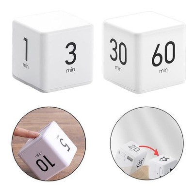 Timer Würfel Kochtimer Kinder Timer einstellbare Lautstärke weiß Küchentimer