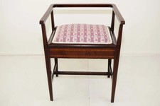 Edwardian Mahogany Inlaid Piano Stool