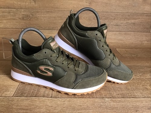 Scarpe da ginnastica Skechers donna Golden Gurl verde oliva UK 8 - EU 41 - US 10,5 NUOVE - Foto 4 di 13