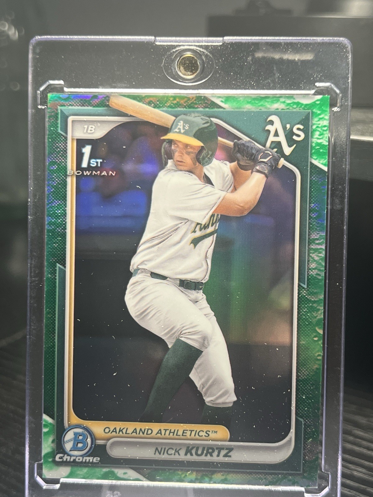 2024 Bowman Draft - Chrome Nick Kurtz #BDC-56 Lunar Glow Refractor (RC)