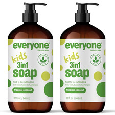 Everyone 3-In-1 Kids Soap, Body Wash, Bubble Bath, Shampoo, 32 Ounce Pack of 2