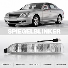 Linker Au&szlig;enspiegelblinker LED Halogen f&uuml;r Mercedes S-Klasse W220 OE A2208200521