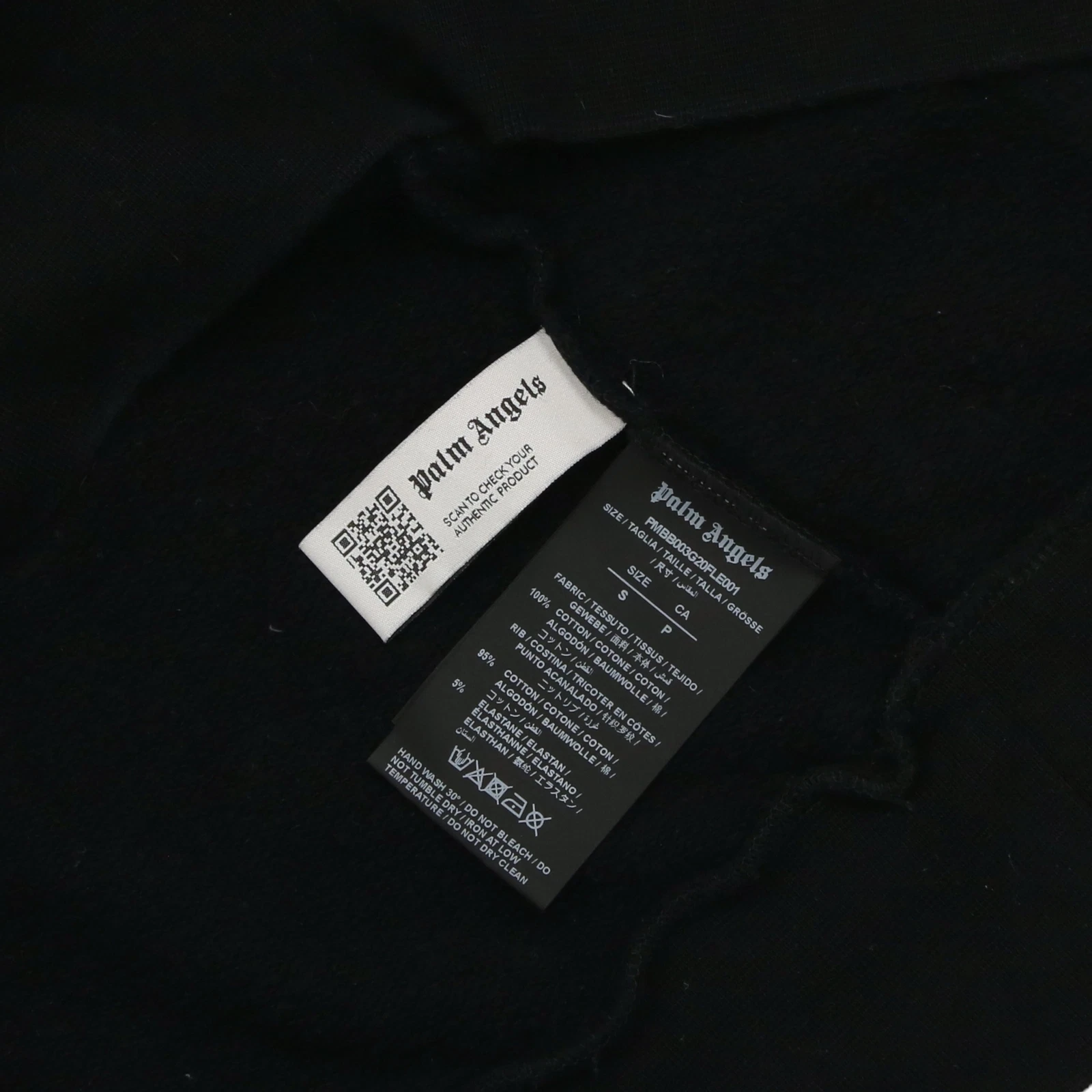 Felpa con cappuccio Palm Angels Sprayed London taglia S nera