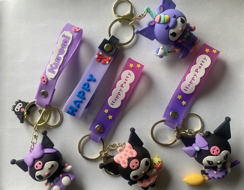 4 Pcs Happyparty Kurome Keychain Cartoon Decor For Kids Men Women Wallet Car Key - Picture 11 of 11