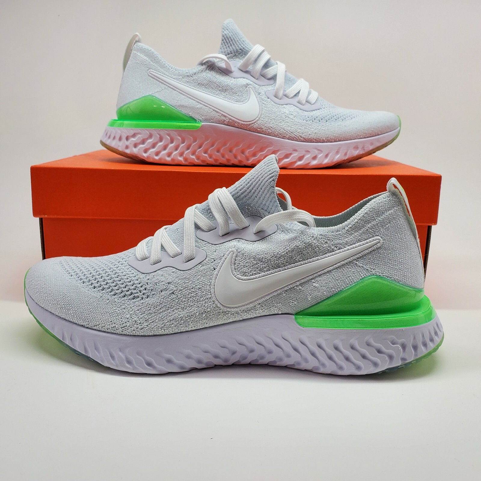 epic react flyknit 2 white lime blast