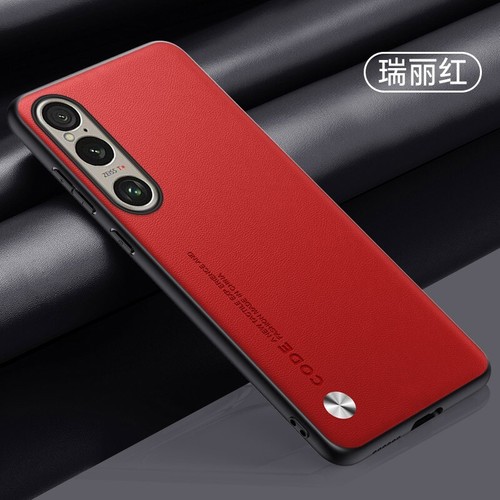 Slim Matte Vegan Leather Back Case For Sony Xperia 1 VII / 1 5 10 IV V / 5 10 VI - Picture 28 of 31