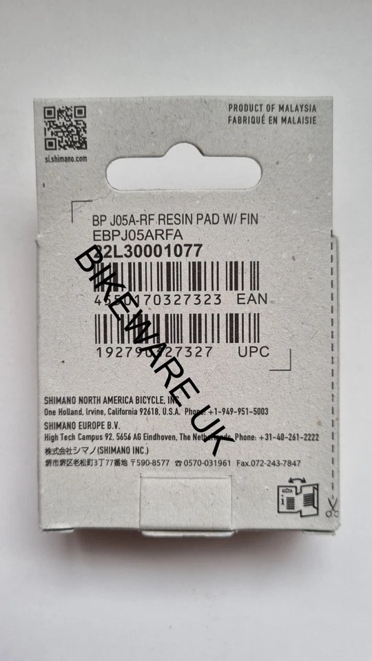 Shimano J05A-RF Disc Brake Pads Resin w/Cooling Fins Y2R298020 1x Pair - Image 3 of 4