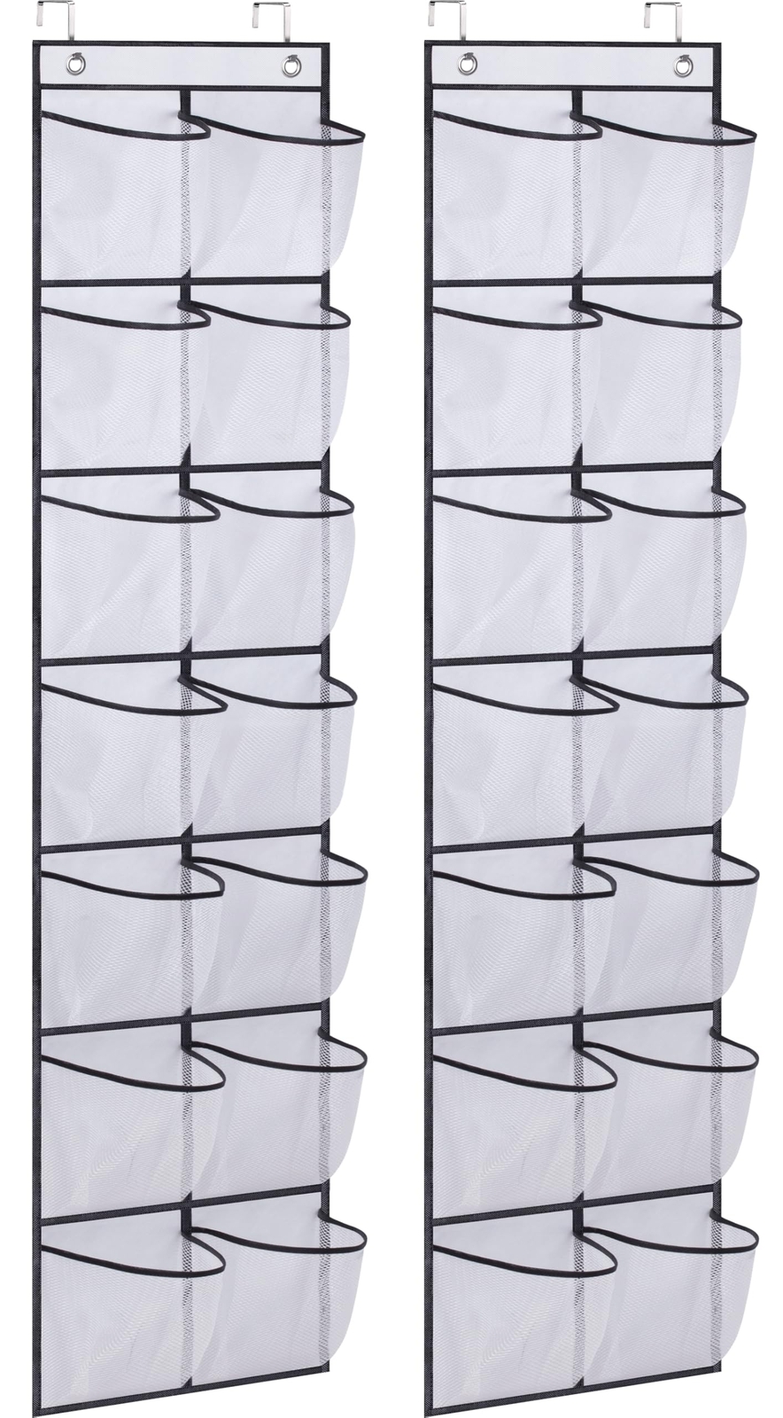 Compact Over-the-Door Shoe Organizer with 14 Spacious Pockets for Hanging Storage-image