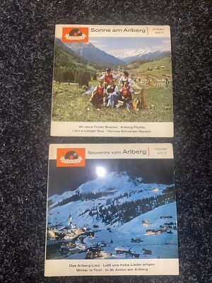 2 x 7  Vinyl Records - Arlberg - Somnes & Souvenirs - EP From Germany Polydor