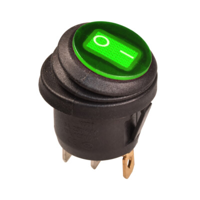 Wippschalter EIN-AUS Wasserdicht IP65 LED Beleuchtet 12V DC Rot Blau Grün Gelb Wippschalter EIN-AUS Wasserdicht IP65 LED Beleuchtet 12V DC Rot Blau Grün Gelb