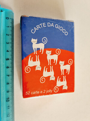 CATS SPIELKARTEN 52 KARTEN UND 2 JOKER VINTAGE ORIGINAL PLAYING CARD NEU