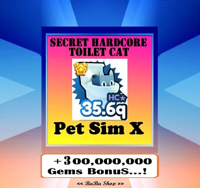 SECRET Hardcore Toilet Cat - Yeet update - Pet Simulator X - PSX - Fast