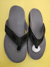 KUMNY Men's Sandals With Arch Support Orthotic Flip Flop, Size 11