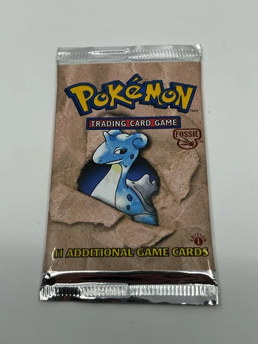1999 Pokemon 1st Edition Fossil Booster Pack Factory Sealed Lapras 20g Grams
