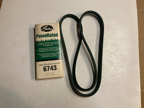 Original Gates Powerated Belt 6743 (3/8" x 43") Not Aftermarket!