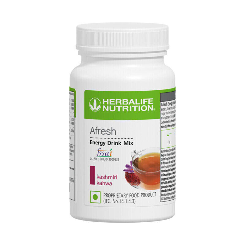 Herbalife Afresh LEMON EnergyDrink Mix Herbal Tea Concentrate 1.7 Oz EXP 2025.