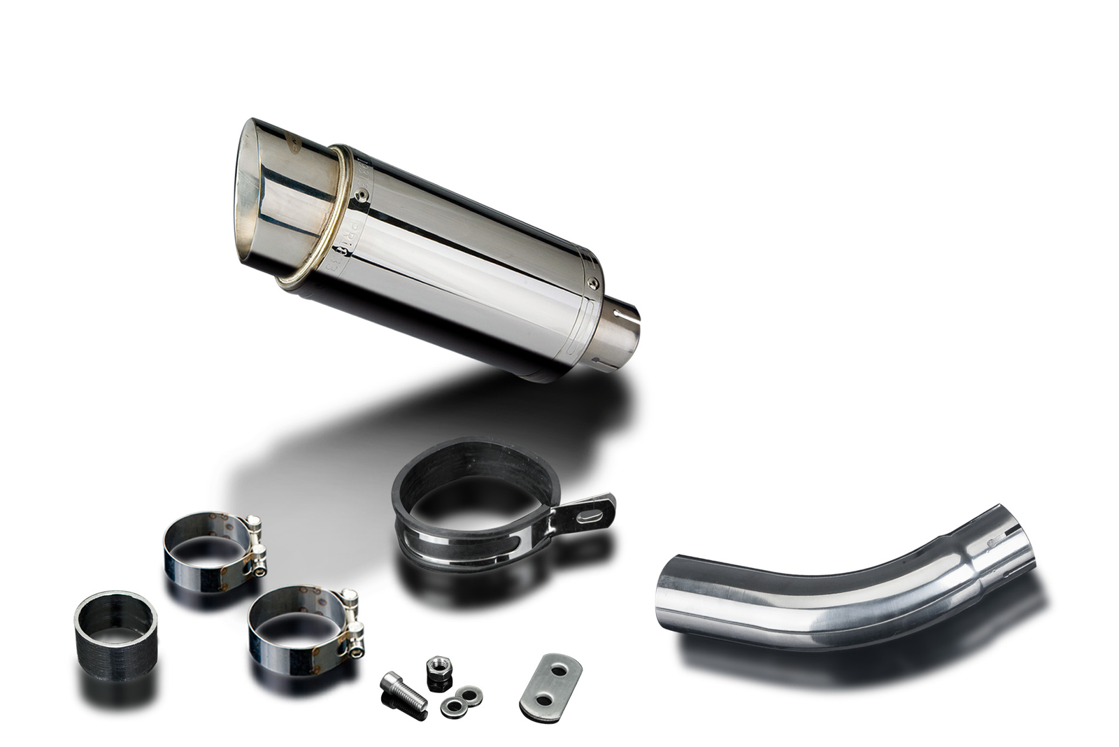 Suzuki SV650 Delkevic Slip On Mini 8" Stainless Round Muffler Exhaust