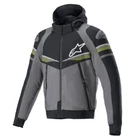 Alpinestars Sektor V2 Tech Hoodie Tar Grey Black Yellow Fluo