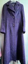 Stunning *planet* Purple Alpaca Wool Mix Long Over Coat 10
