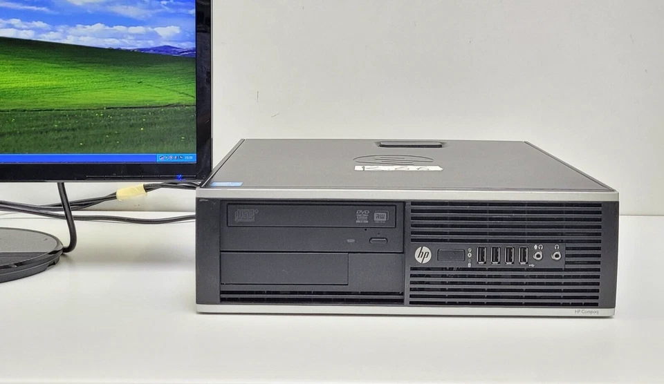 HP SFF Windows XP Gamer PC RS 232 32 Bit Computer i3 3,10GHz HD 250GB 4GB DVD - Bild 2 von 4