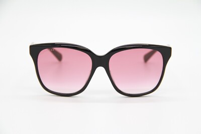 NEW GUCCI GG0800SA 002 BLACK FRAME PINK LENSES CAT EYE WOMEN  display picture 2