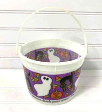 Vintage 1997 Dairy Queen Halloween Plastic Trick Or Treat Bucket
