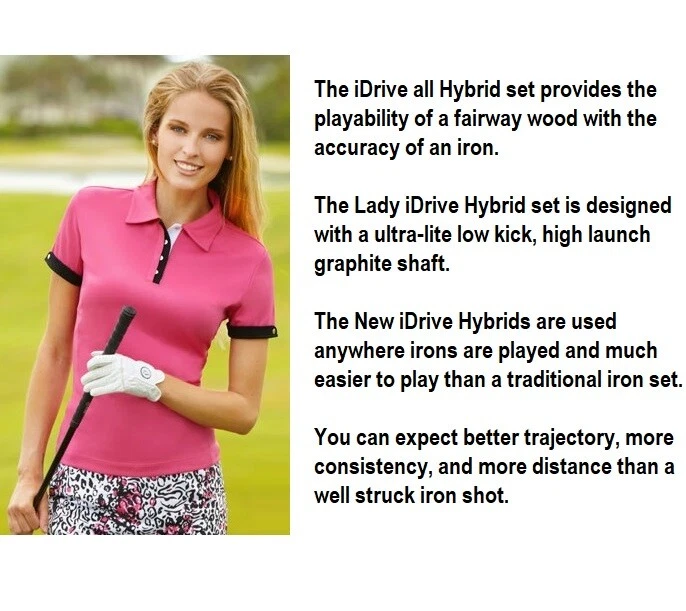 RIGHT HAND PETITE LADY WOMEN ALL HYBRIDS 3-9+FREE PW LADIES GRAPHITE NEW SET - Image 3 of 4