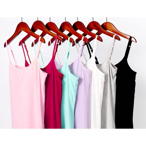 Women's Tank Tops Adjustable/Slim Strap Camisole With Built in Shelf Bra Vest AU - Picture 4 of 16