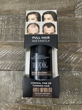 TOPPIK Hair Building Fibers, Medium Brown - 0.42oz.