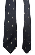 Vintage Brooks Brothers Tie Makers Mens Blue Nautical  Bowline 100 Silk England